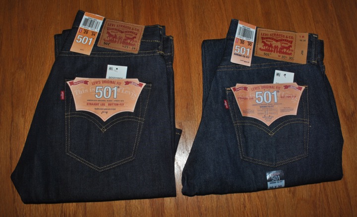 Levis 501-1995 and 501STF.jpg