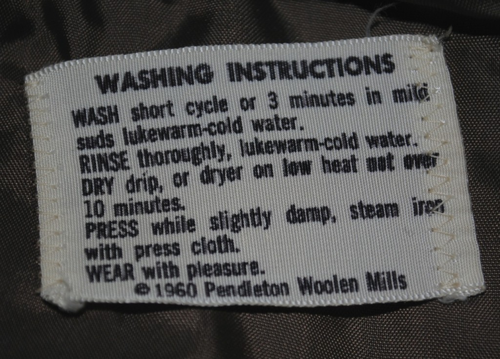 1960 care instruction