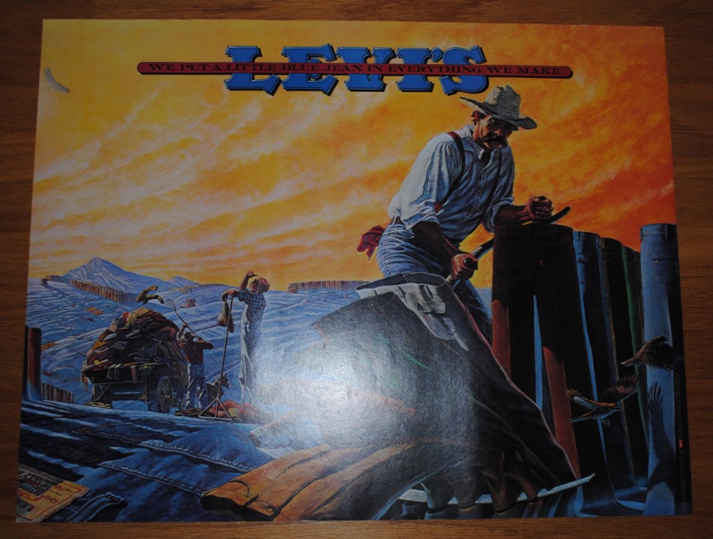 70s Levis Poster Harvesting