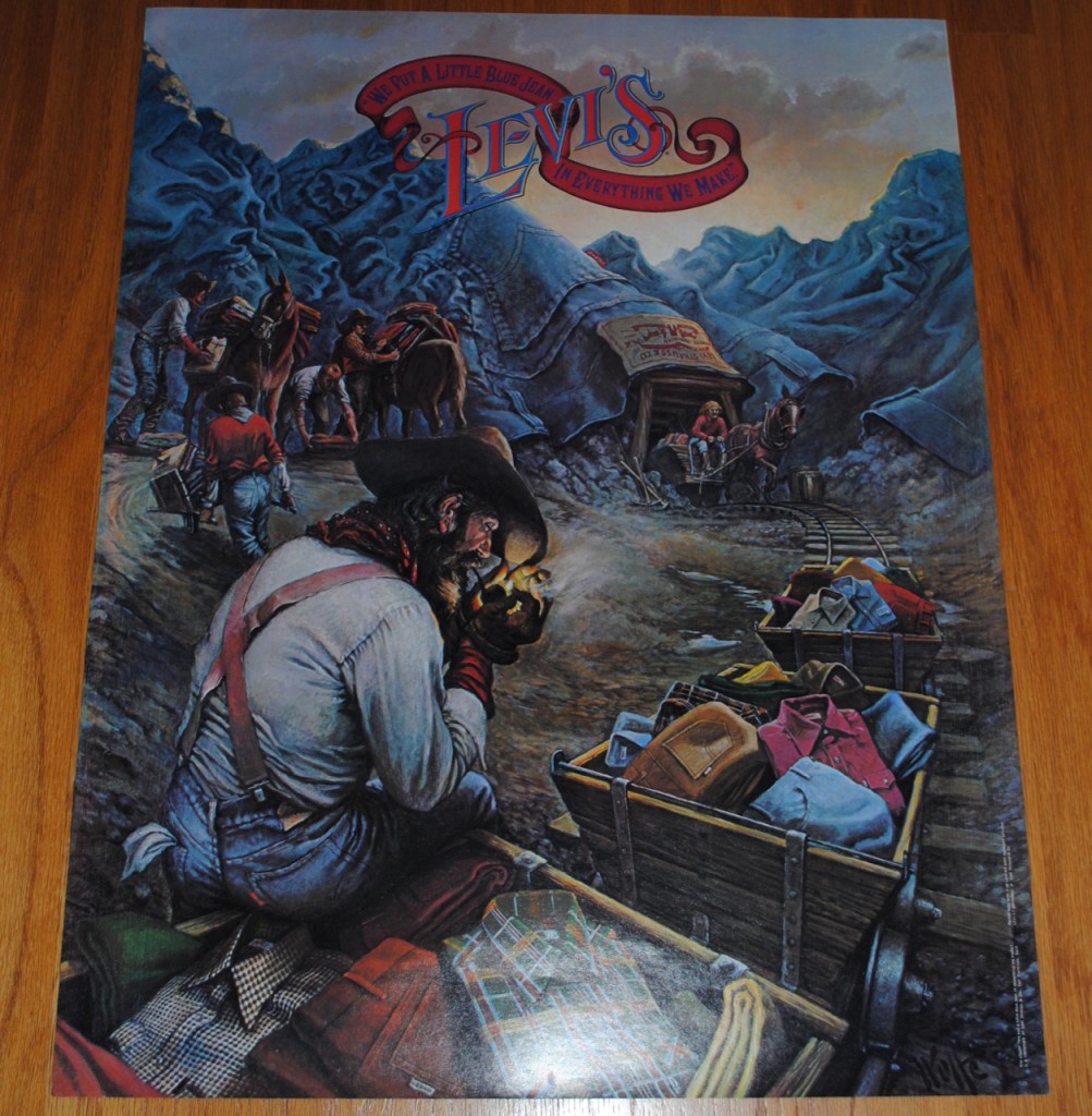 70s Levis Poster Miners
