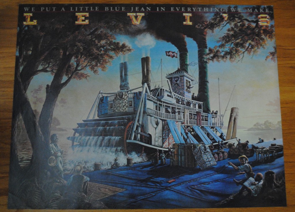 70s Levis Poster Steamboat