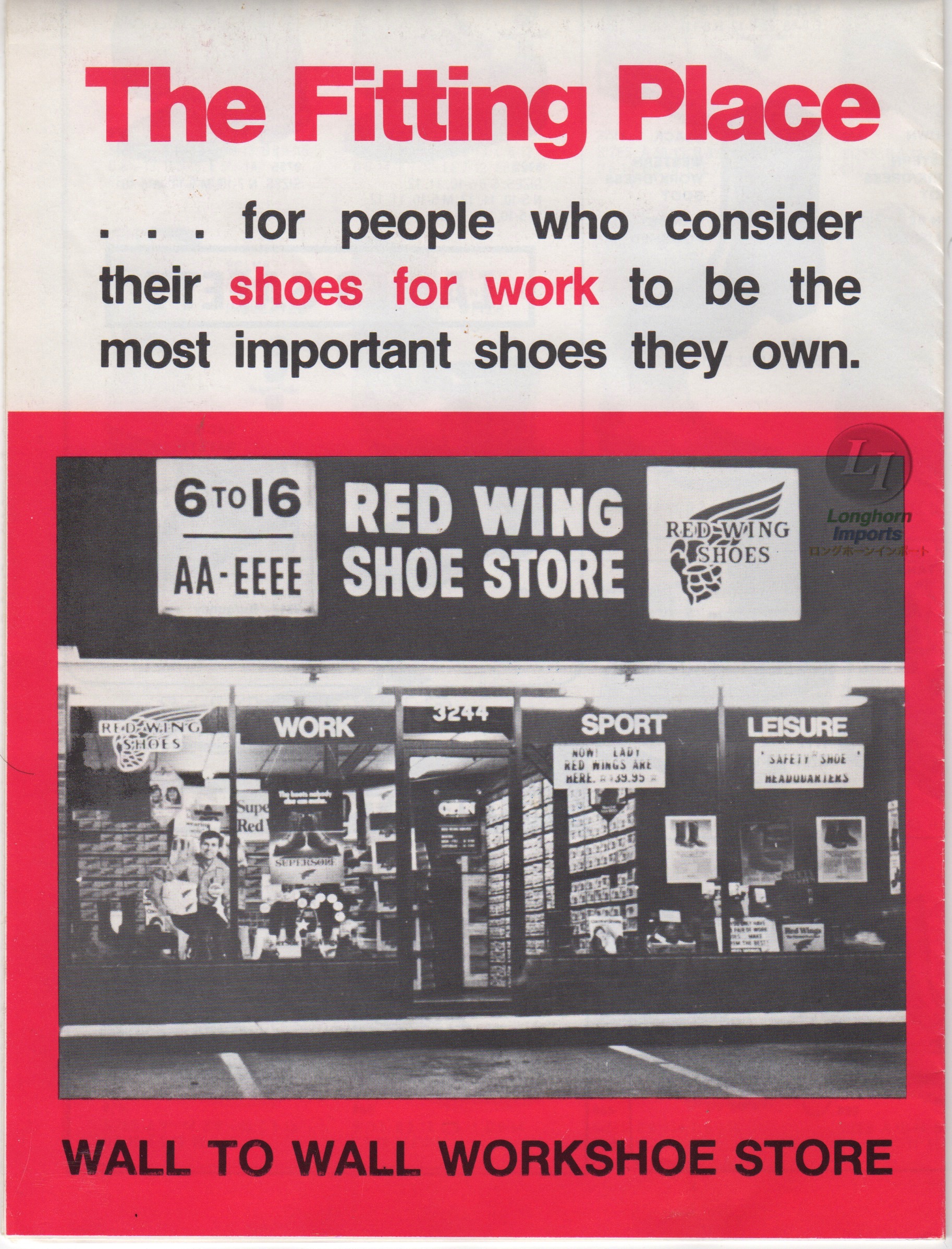 80s Red Wing Catalog for customers
