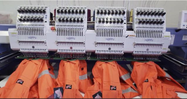 Manufacturing Red Wing Cloth for Workers in Oil and Gas