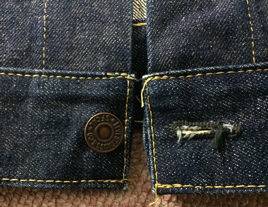 Front Wasitband near button