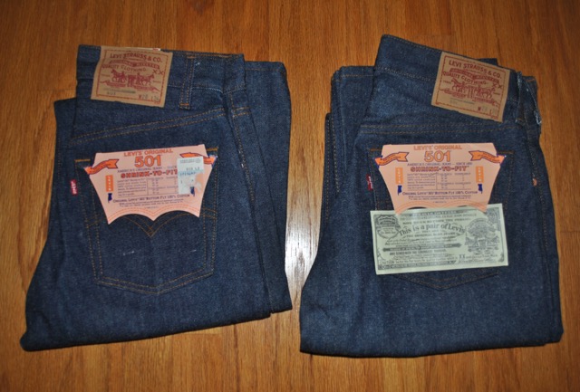 Two Dead Stock 80s Levis 501STF waist 28 inch