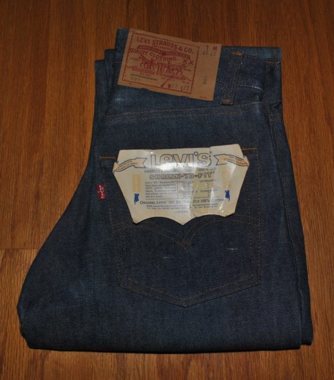 デッドストック1984年製 リーバイス 501 Shrink to Fit W27-L27